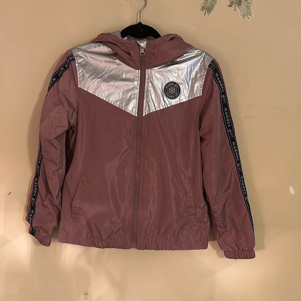Madden girl windbreaker zip up hoodie - Picture 1 of 11